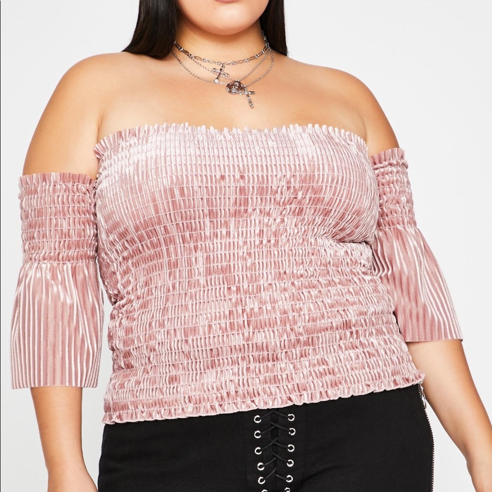 Smocked Off The Shoulder Top